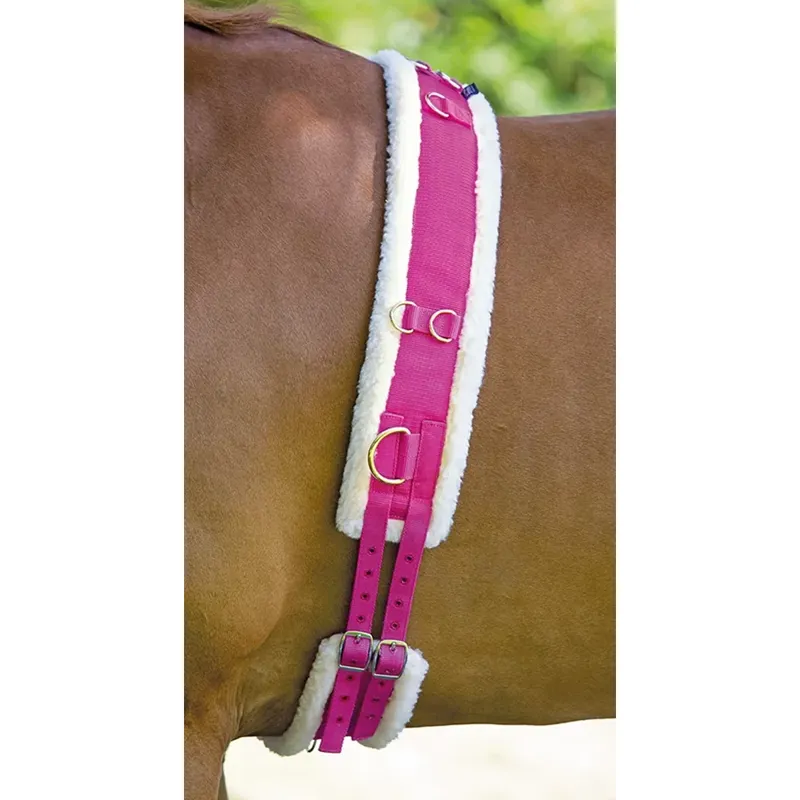 Shires Nylon Roller With Fleece Padding - Raspberry