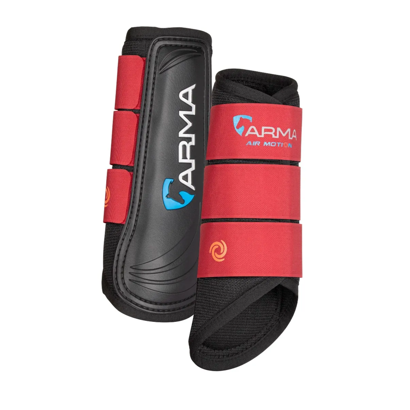 Shires ARMA Air Motion Brushing Boots - Deep Red