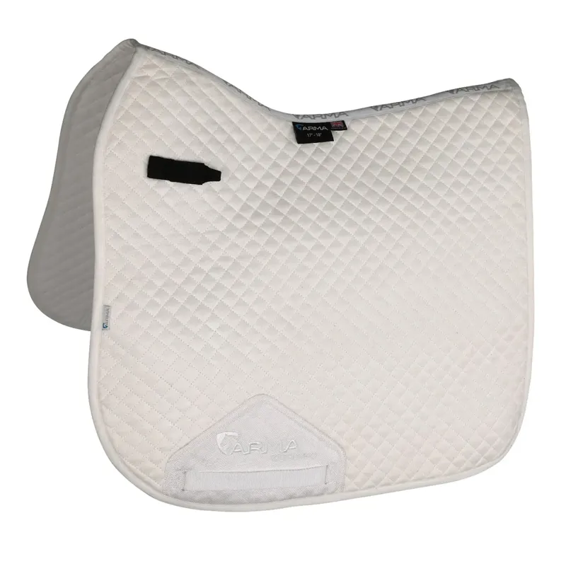 Shires ARMA Suede Dressage Saddlecloth - White