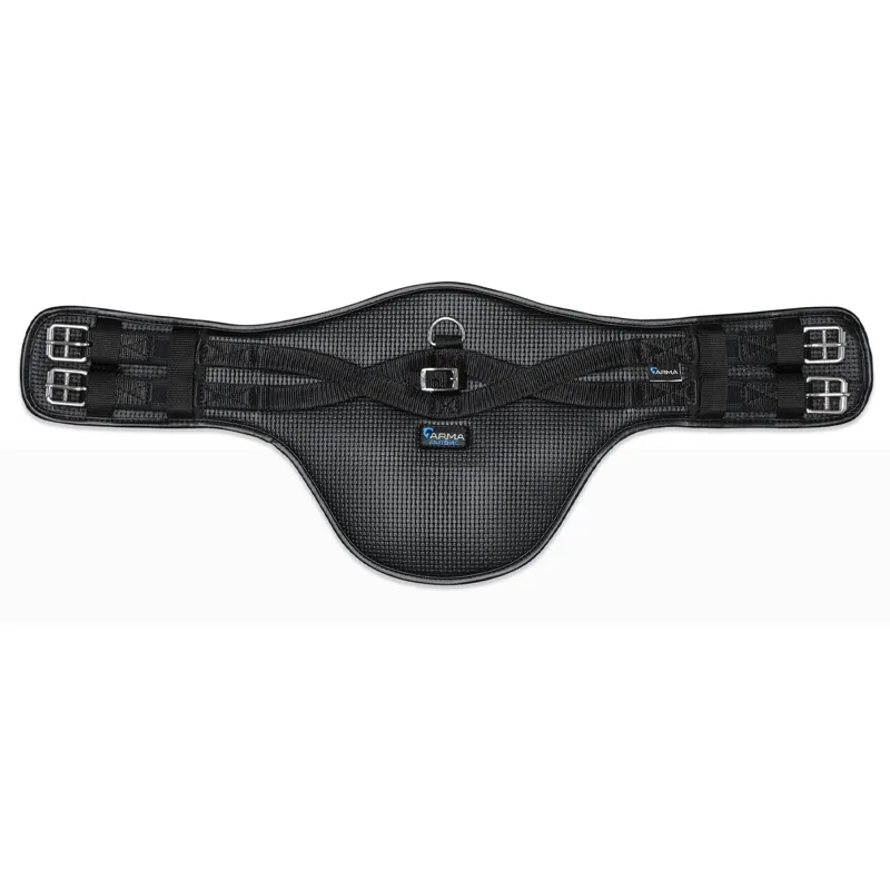 Shires ARMA Anti-Chafe Short Stud Girth with Elastic - Black