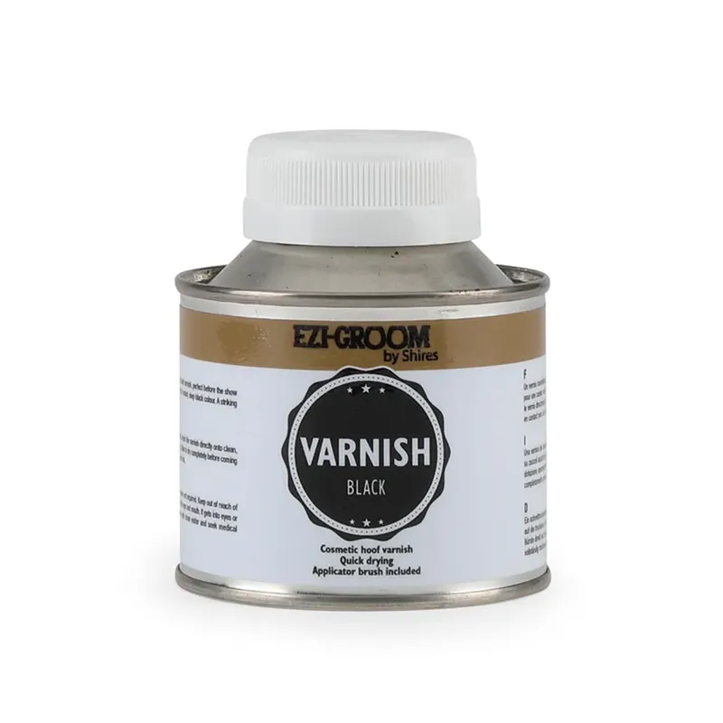Shires EZI-GROOM Hoof Varnish - Black 