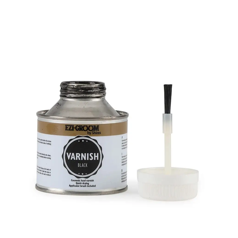Shires EZI-GROOM Hoof Varnish - Black -1