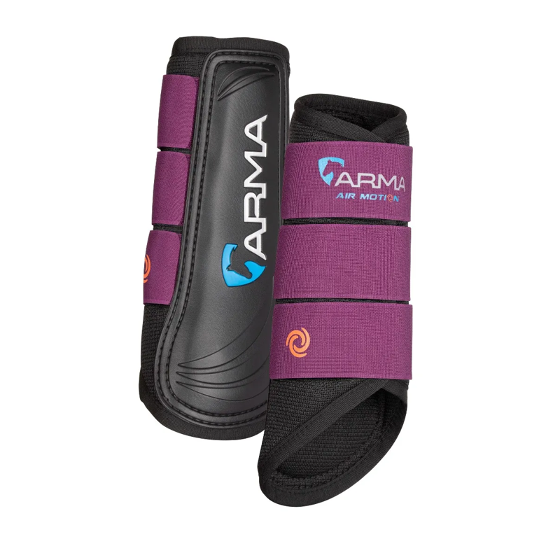 Shires ARMA Air Motion Brushing Boots - Plum