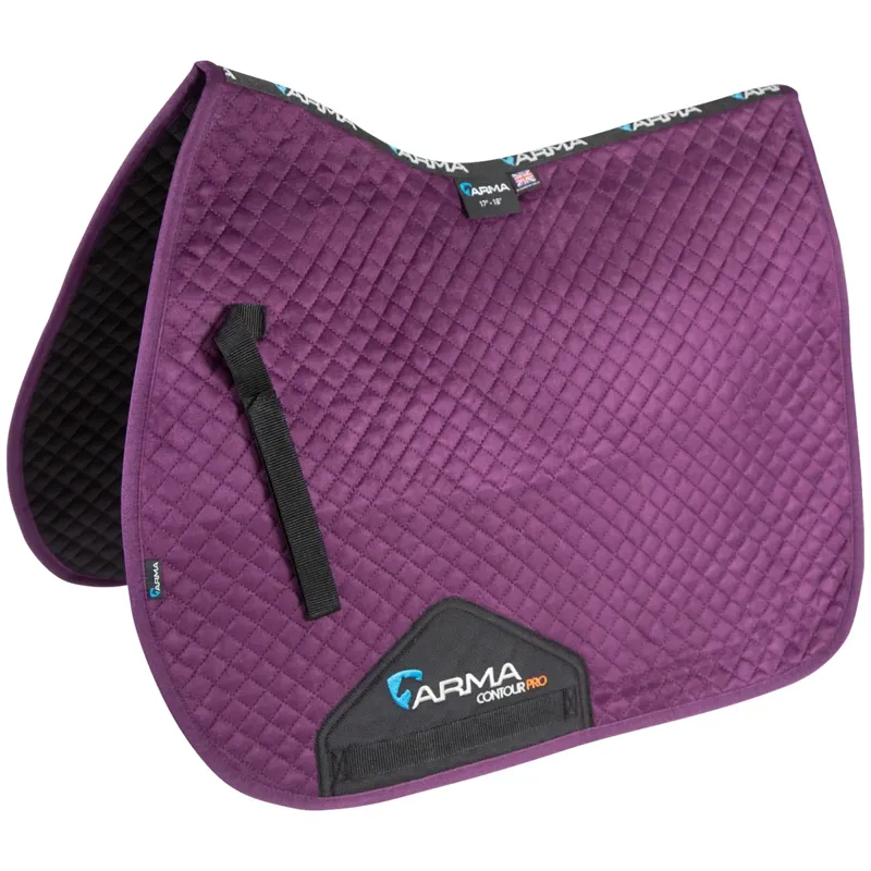 Shires ARMA Suede Saddlecloth - Plum