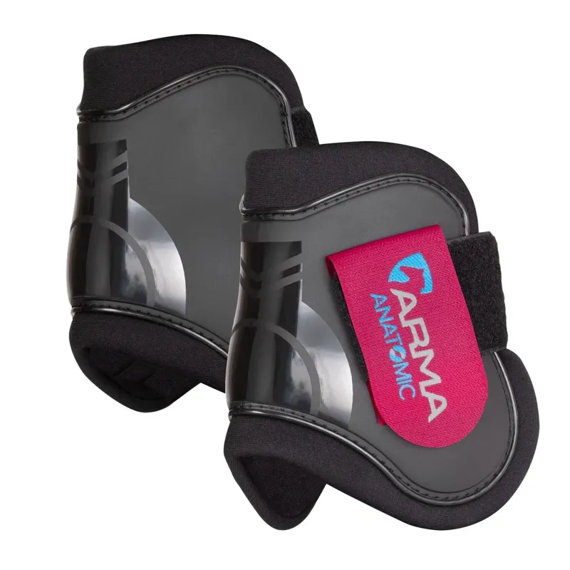 Shires ARMA Fetlock Boots - Black/Raspberry