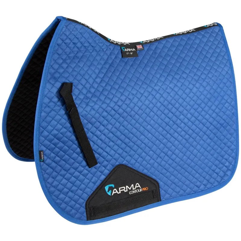 Shires ARMA Suede Saddlecloth - Royal Blue