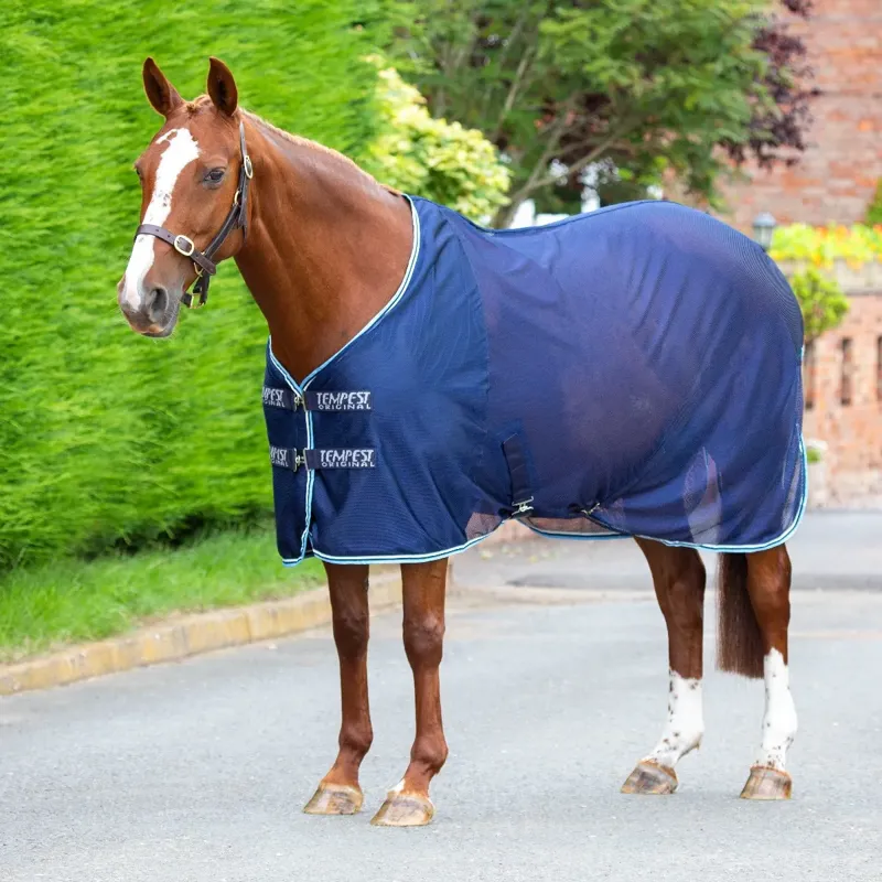 Shires Tempest Original Mesh Cooler Rug - Navy