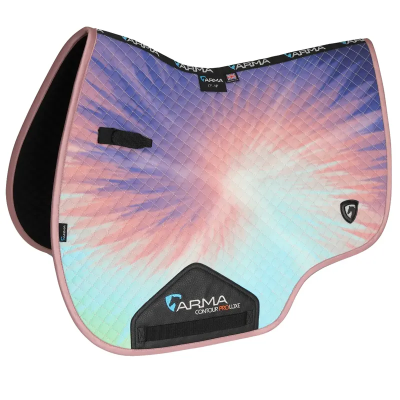 Shires ARMA Tie Dye Saddlecloth - Pink