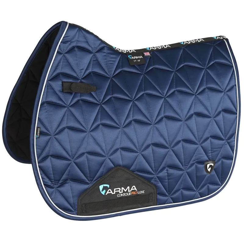 Shires ARMA Luxe Gloss Saddlecloth - Navy