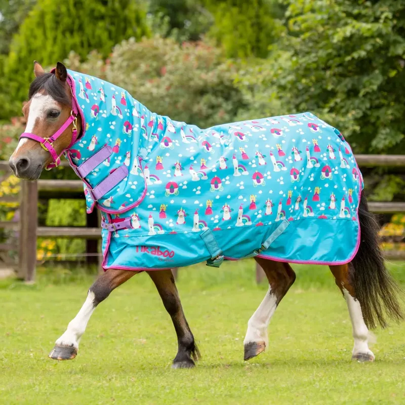 Shires Tikaboo 200g Combo Turnout Rug - Princess Unicorn