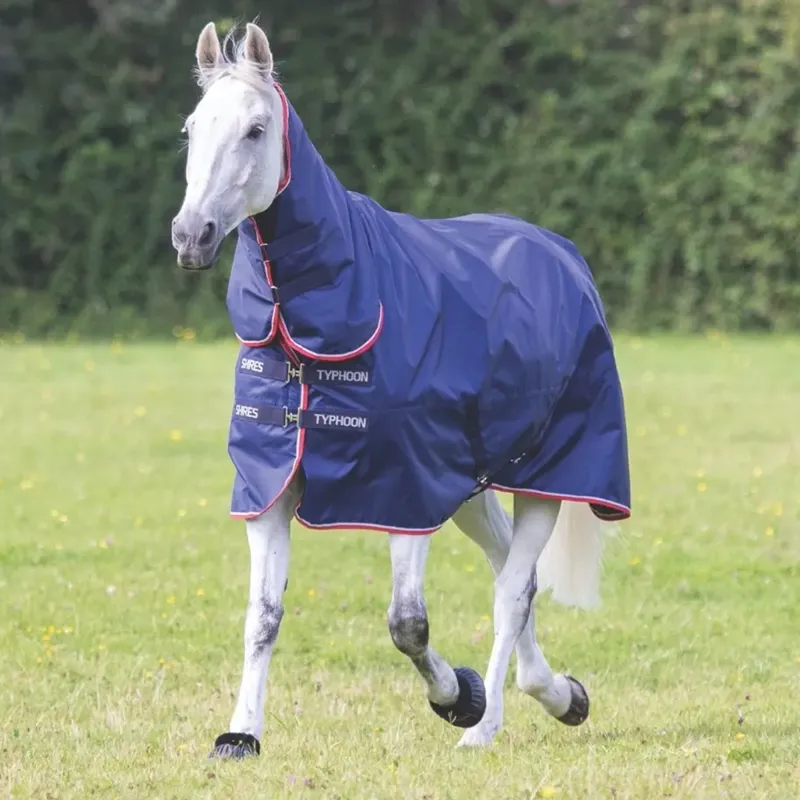 Shires Typhoon 100g Combo Turnout Rug - Navy