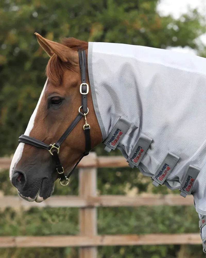 Premier Equine Super Lite Fly Rug With Surcingles Silver-2