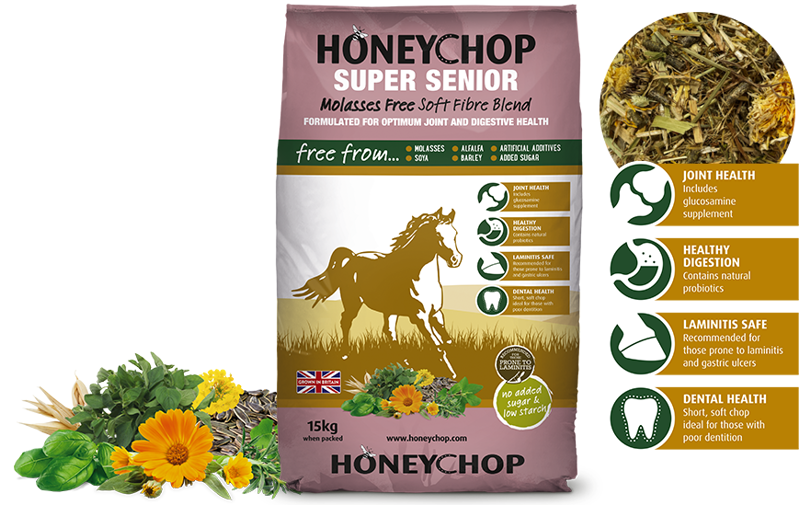 Honeychop Super Senior Horse Feed - 15kg-1