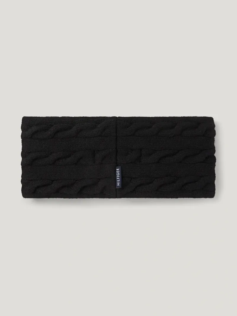 Tommy Hilfiger Maggie Rhinestone Headband - Black-1