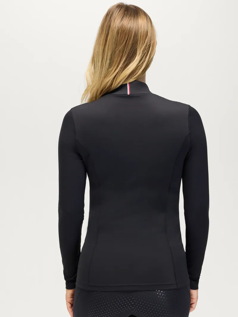 Tommy Hilfiger Amelie Women Rhinestone High Neck Baselayer - Black-2
