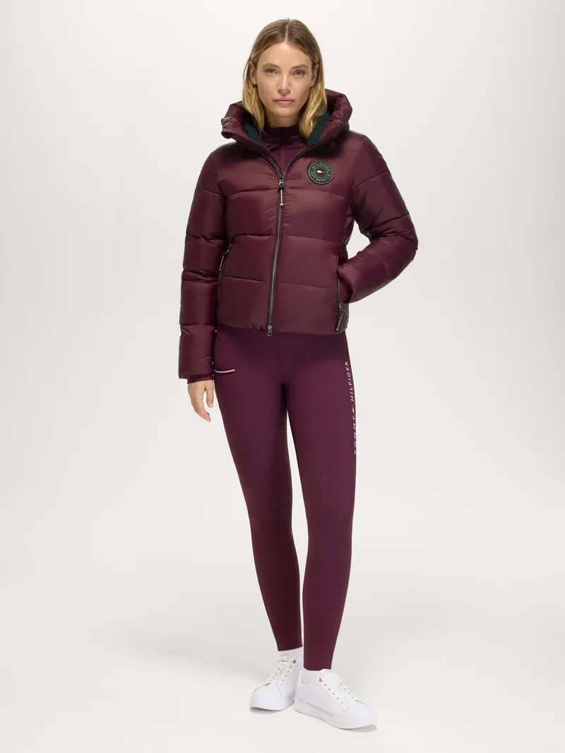 Tommy Hilfiger Glendale Women Puffer Jacket - Deep Burgundy-1