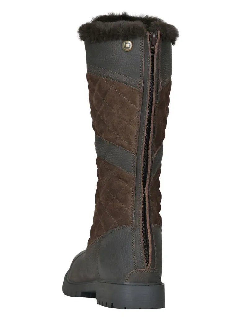 Dublin Yukon Ladies Quilt Country Boots - Chocolate Brown-3