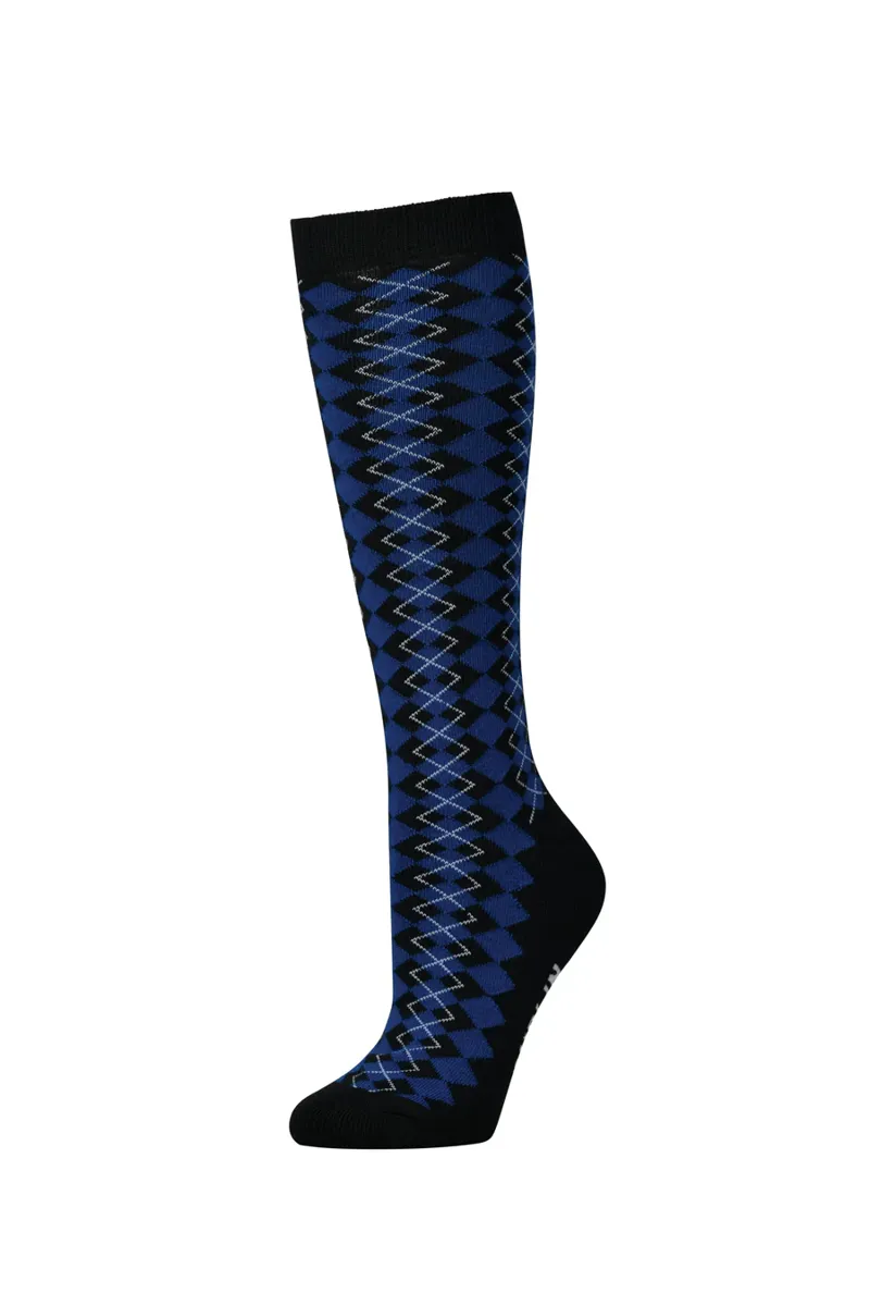 Dublin Single Pack Socks - True Navy Argyle