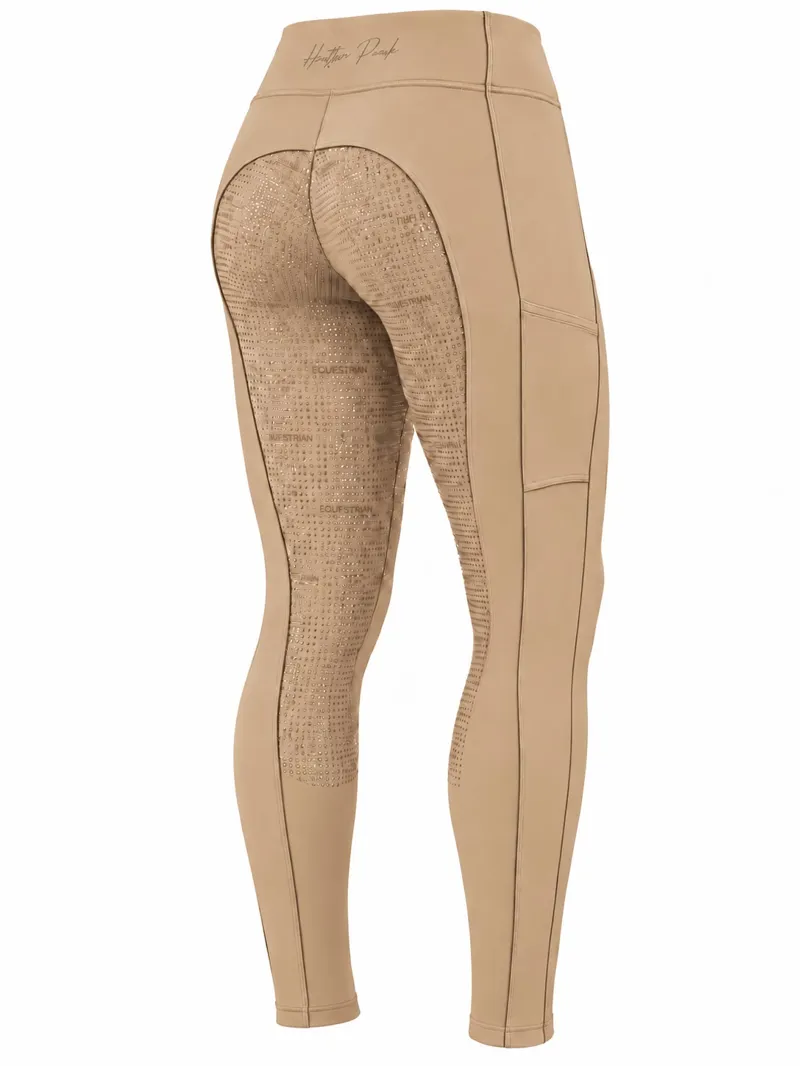 Hatton Park Orleton Riding Tights - Toasted Coconut-1