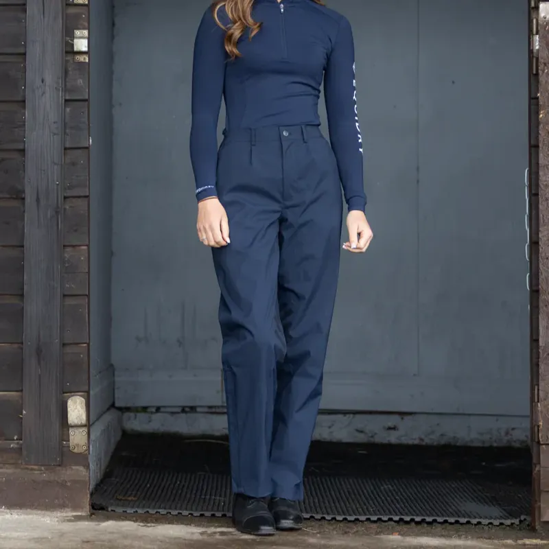 EQUIDRY Women's Waterproof Trousers Unlined - Navy-4