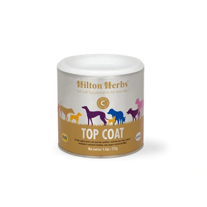 Hilton Herbs Canine Top Coat Supplement 125g Tub-1