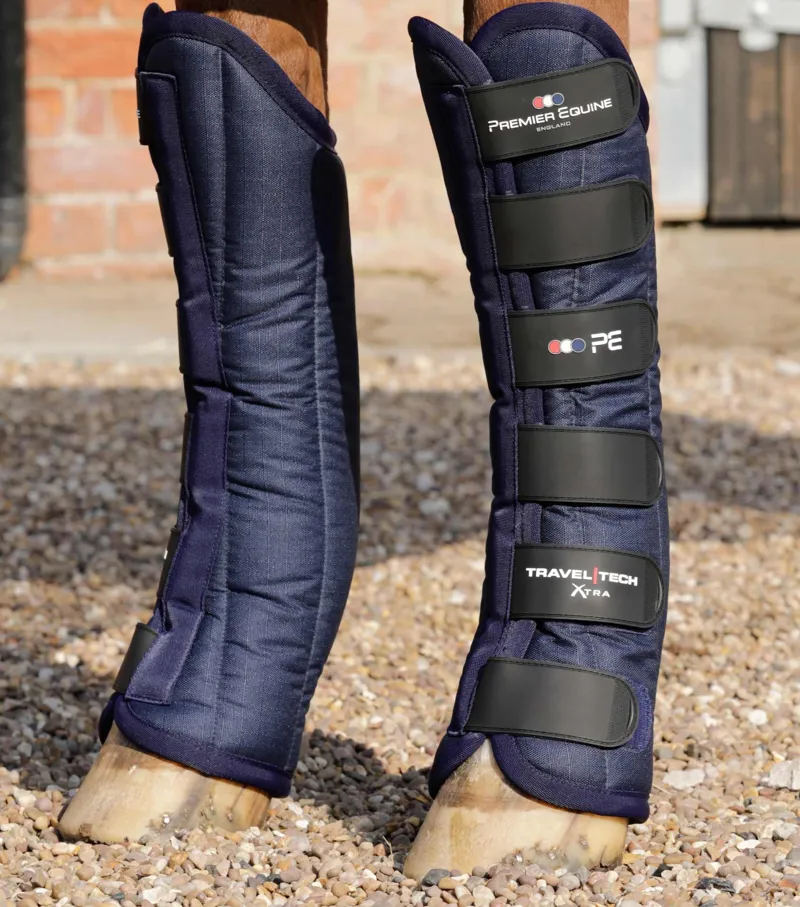 Premier Equine Travel-Tech Xtra Travel Boots - Navy