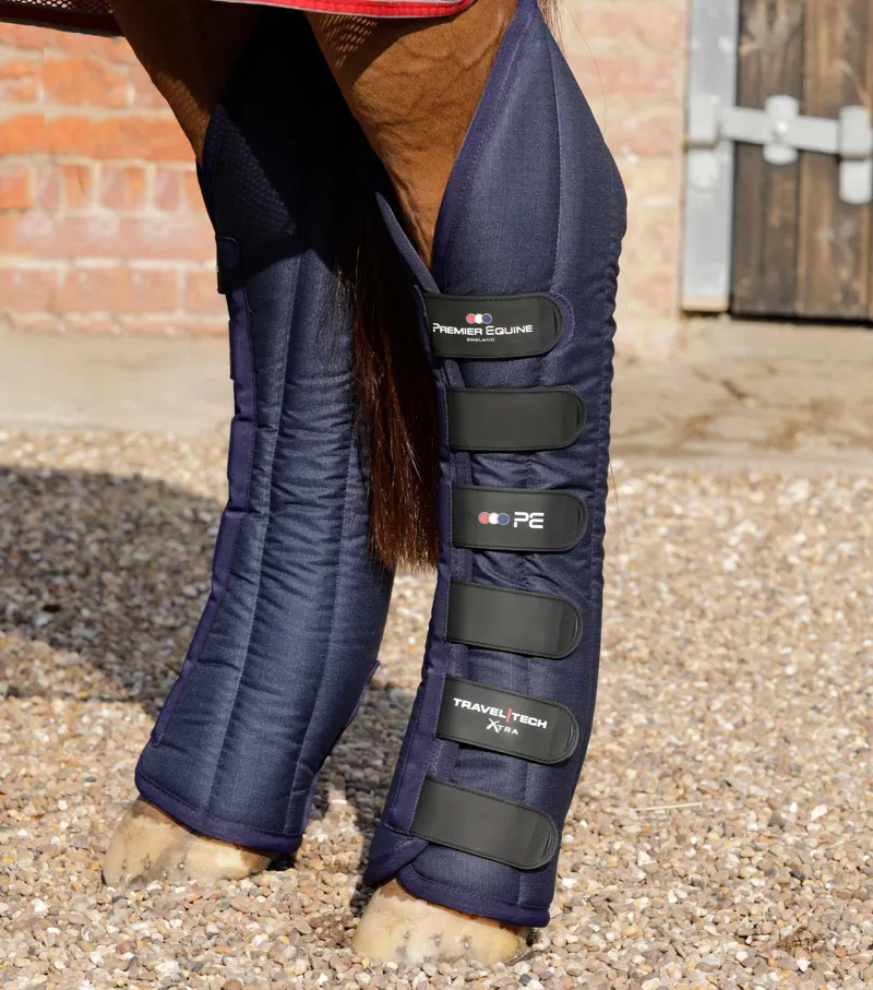 Premier Equine Travel-Tech Xtra Travel Boots - Navy-2
