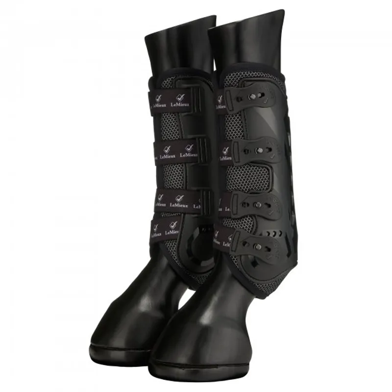 LeMieux Ultra Mesh Snug Hind Boots - Black Medium