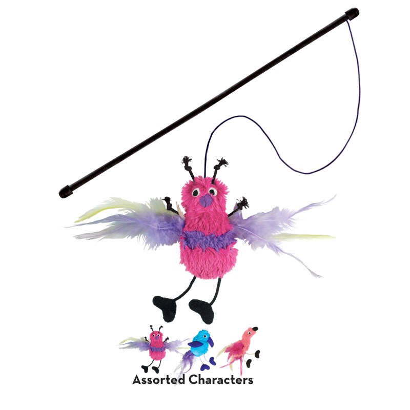 KONG Cat Feather Teaser Assorted Characters-3