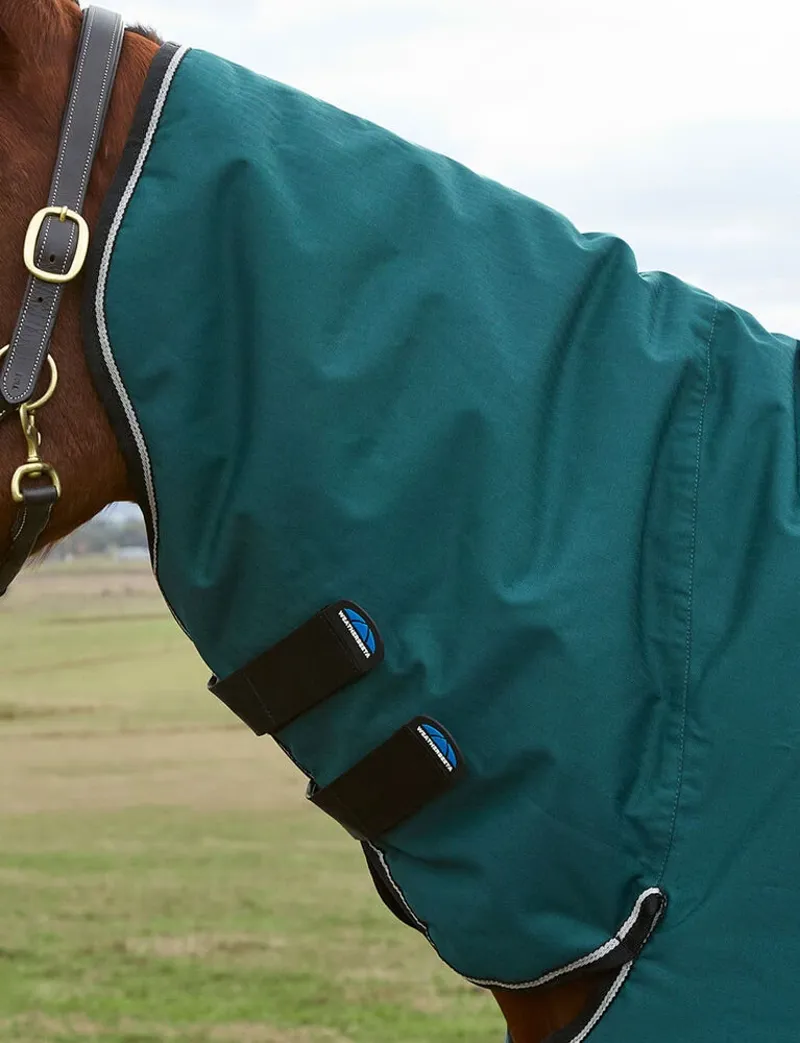 WeatherBeeta ComFiTec Classic 220g Turnout Combo Rug - Forest Green/Black-2