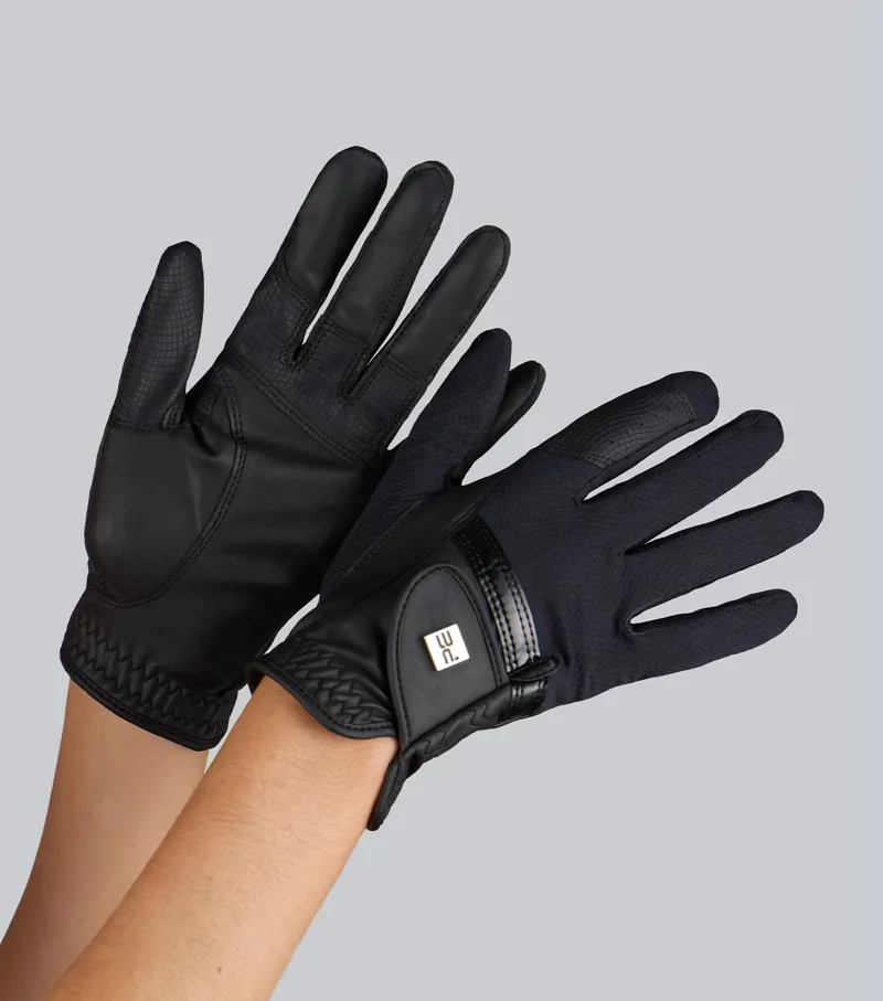 Premier Equine Vestra Riding Gloves - Black-2