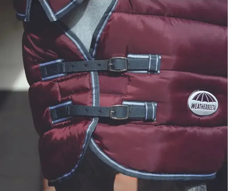 Weatherbeeta Comfitec 210D Channel Quilt Combo Neck 250g Rug - Maroon-1