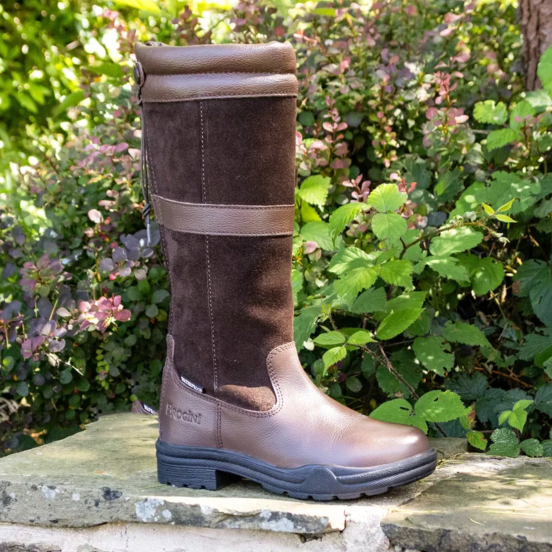 Brogini WB180 Hollingworth Zip Country Boots Wide - Brown-1