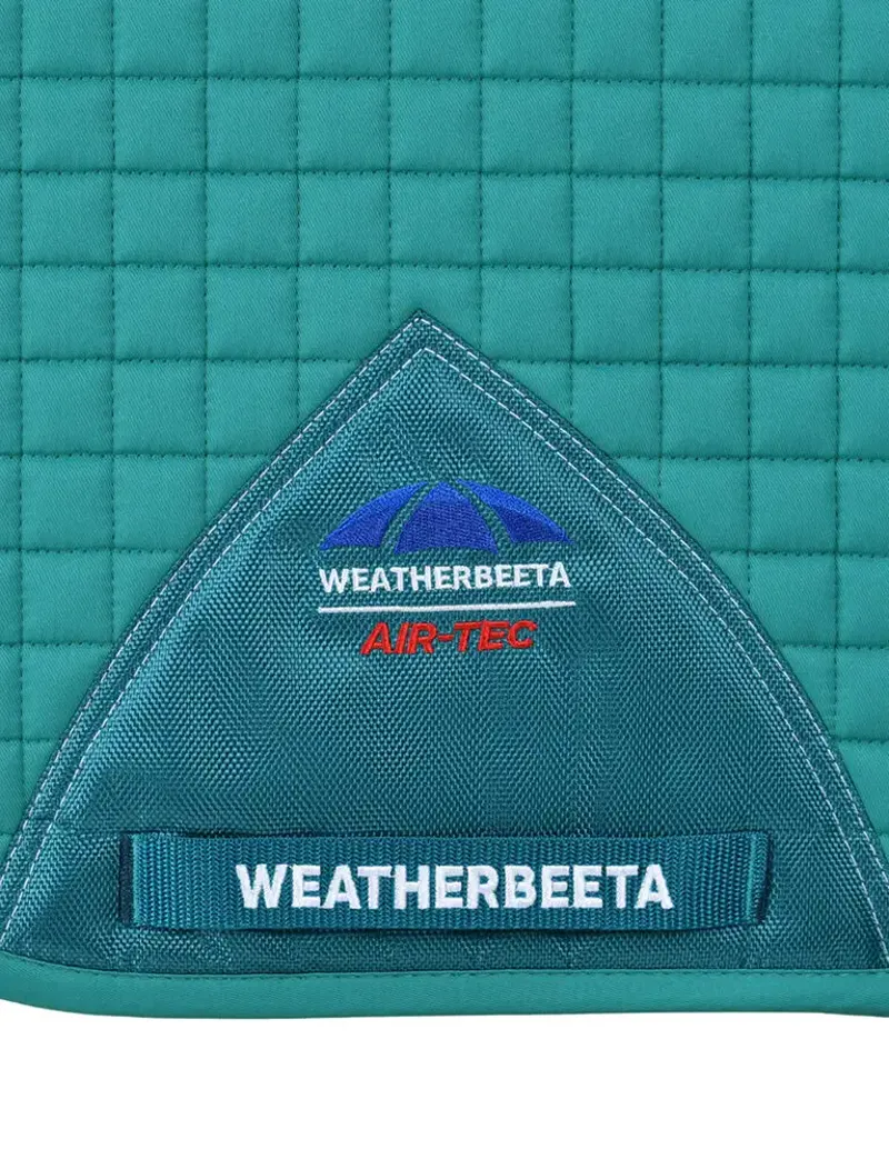 WeatherBeeta Prime Air-Tec Dressage Saddle Pad - Dark Turquoise-1