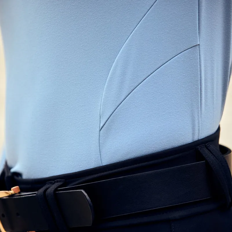 Dublin Brushed Long Sleeve Ladies Riding Top - Blue Fog-5