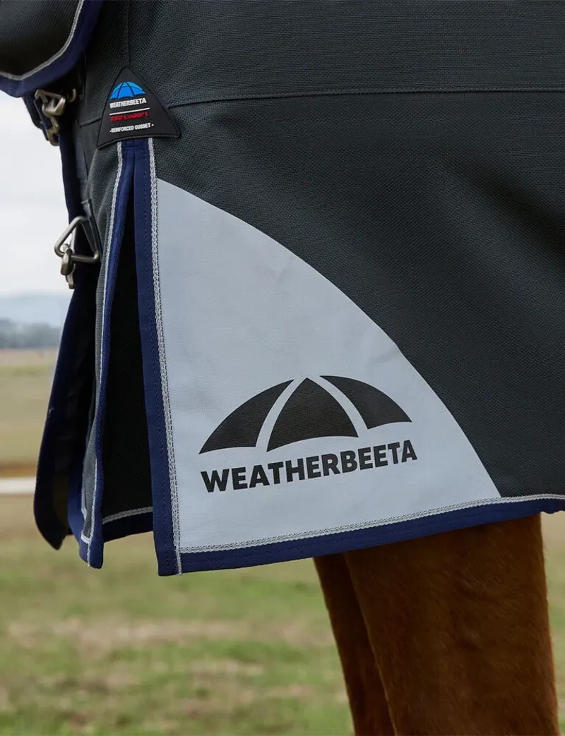 WeatherBeeta ComFiTec Ultra 220g Turnout Detach-A-Neck Rug - Charcoal-3