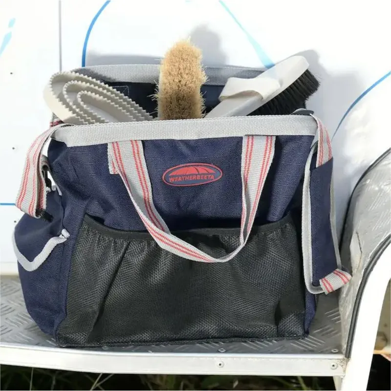 WeatherBeeta Grooming Tote Bag - Navy/Silver/Red-7