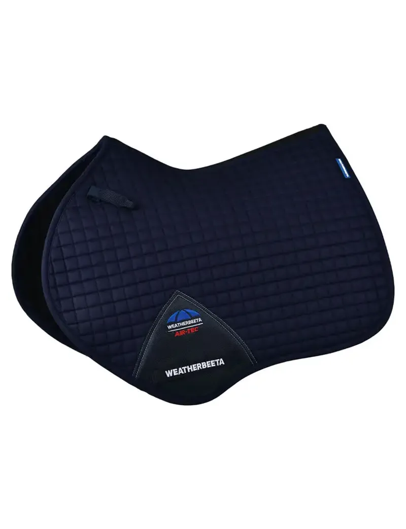 WeatherBeeta Prime Air-Tec Jump Shaped Saddle Pad - Navy