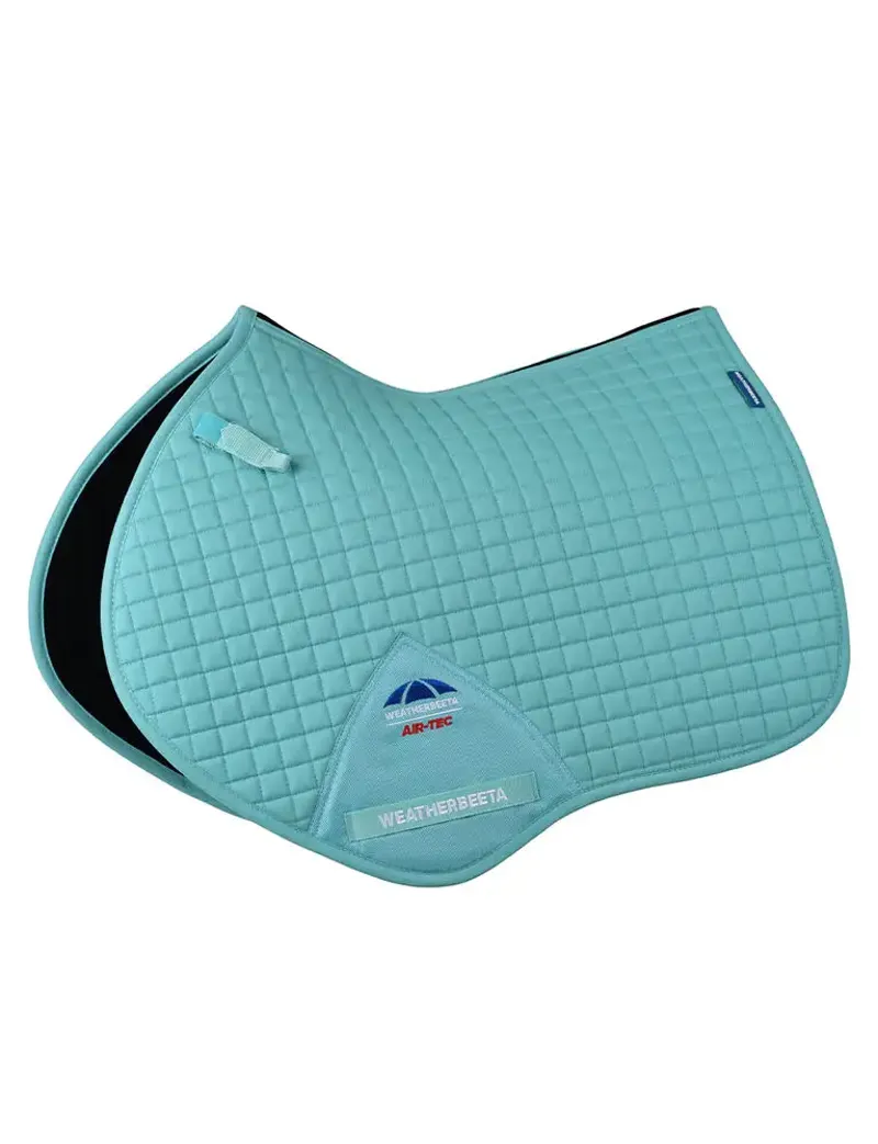 WeatherBeeta Prime Air-Tec Jump Shaped Saddle Pad - Light Aqua
