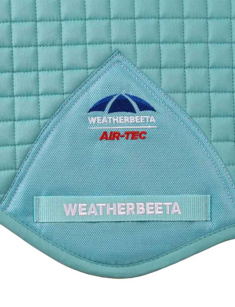 WeatherBeeta Prime Air-Tec Jump Shaped Saddle Pad - Light Aqua-1