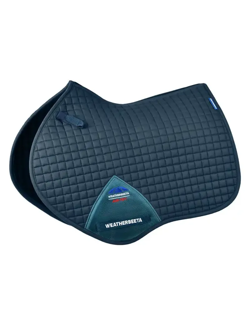 WeatherBeeta Prime Air-Tec Jump Shaped Saddle Pad - Midnight Teal
