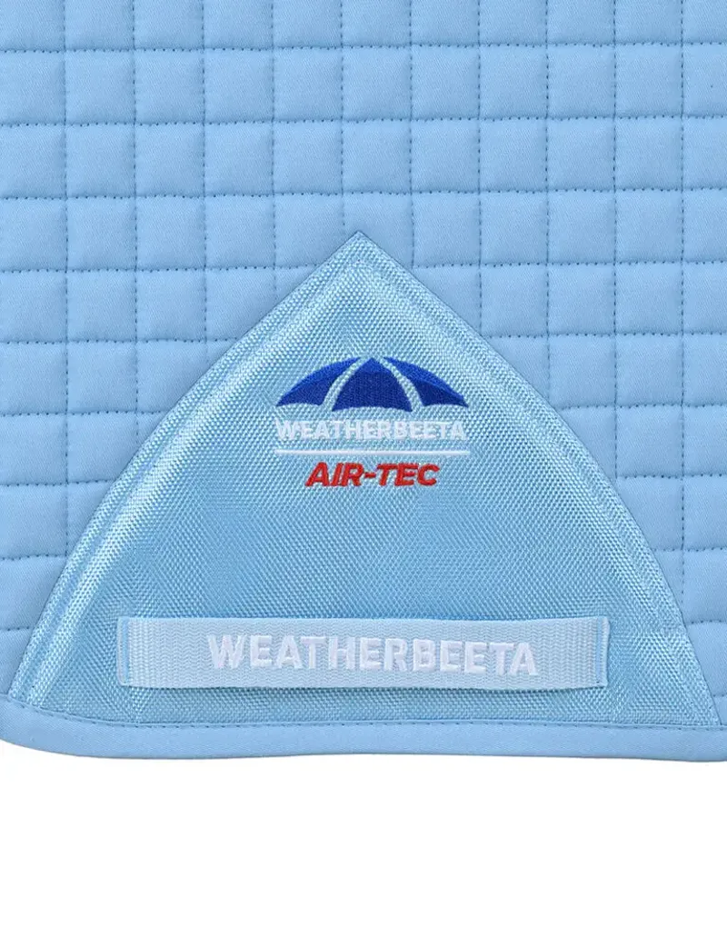 WeatherBeeta Prime Air-Tec Dressage Saddle Pad - Sky Blue-2