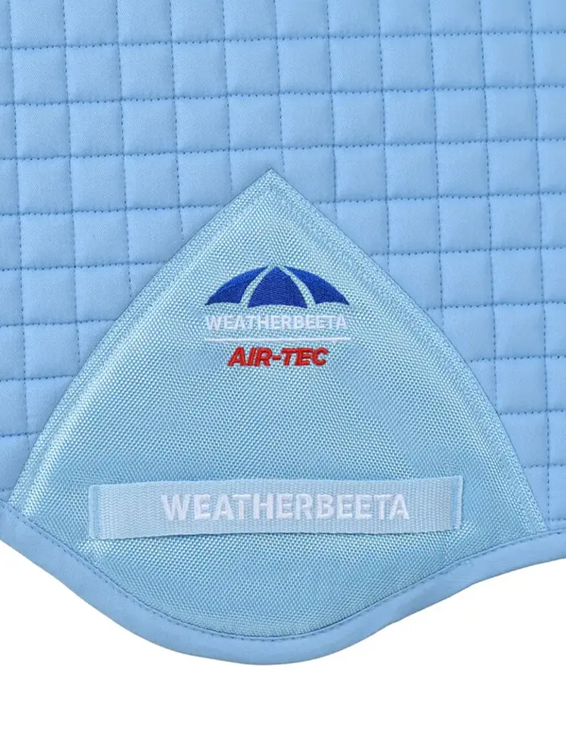 WeatherBeeta Prime Air-Tec Jump Shaped Saddle Pad - Sky Blue-2