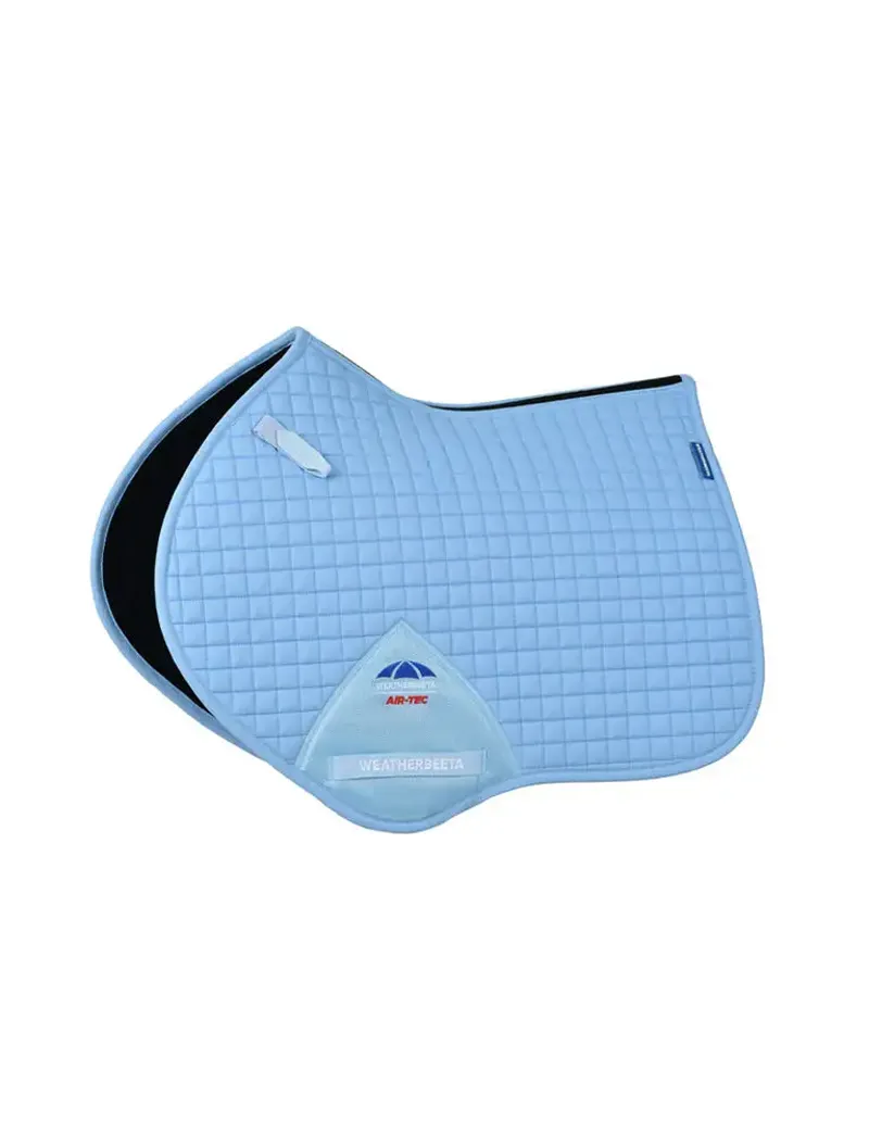WeatherBeeta Prime Air-Tec Jump Shaped Saddle Pad - Sky Blue