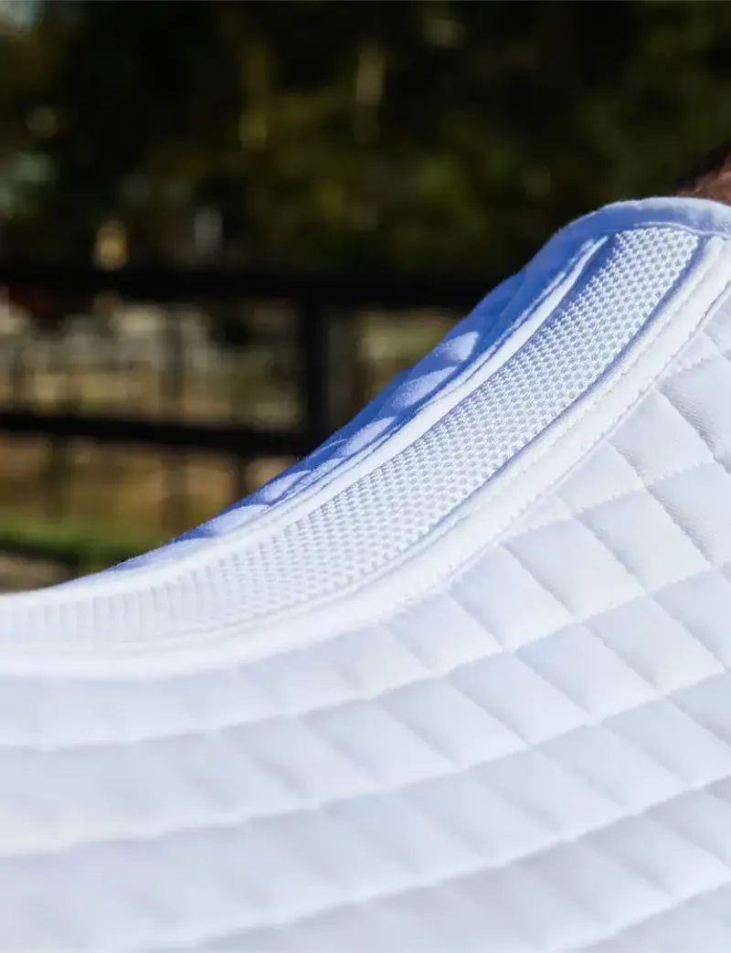 WeatherBeeta Prime Air-Tec Dressage Saddle Pad - White-5