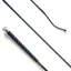 KM Elite Dressage Whip with Silver Braided Grip - Black - 110cm