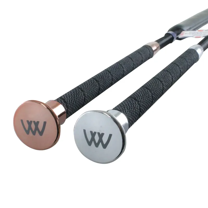 Woof Wear Pro Showjumping Bat - Black/Rose Gold-1