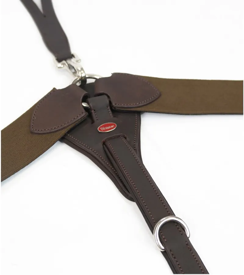 Whitaker Ready to Ride Elasticated Breastplate - Brown-1