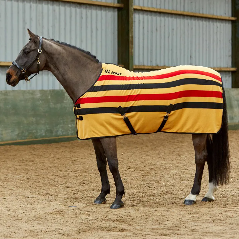 Whitaker Aintree Fleece Stripe Rug - Yellow Stripe