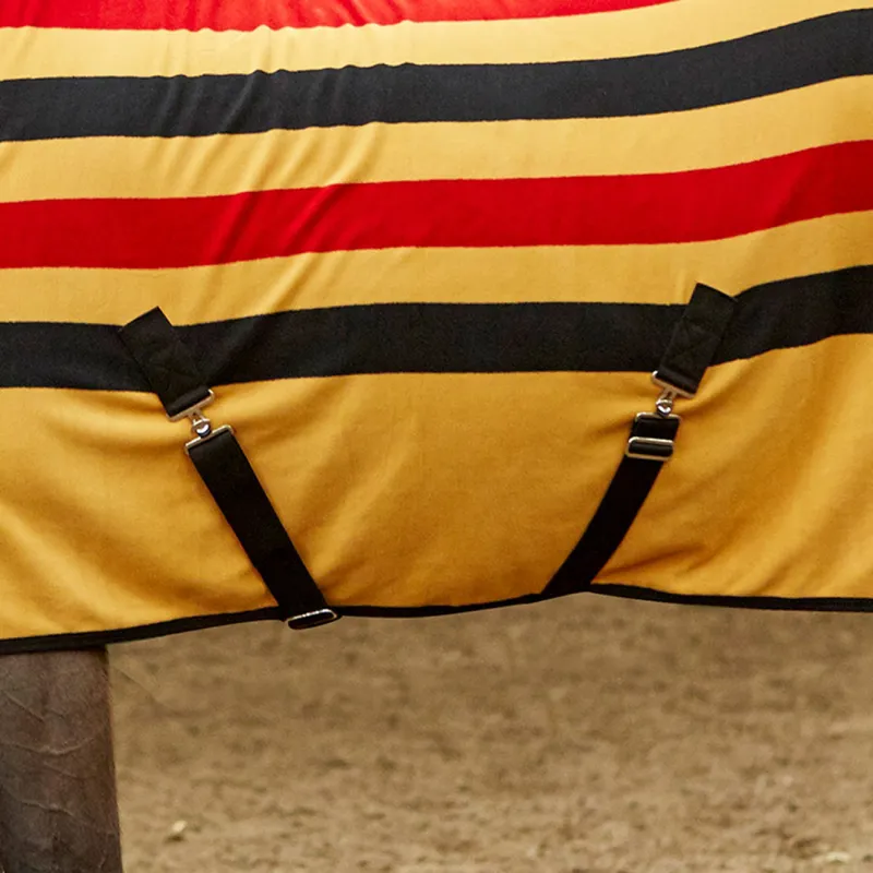 Whitaker Aintree Fleece Stripe Rug - Yellow Stripe-1